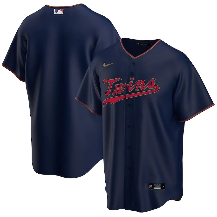 Youth Minnesota Twins Nike Navy Alternate Replica Team MLB Jerseys